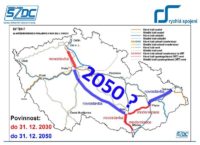 rychlotrať Praha - Brno do 2050